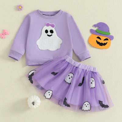 FRIENDLY GHOST Purple Tulle Skirt Outfit