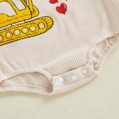 EXCAVATOR LOVE Long-Sleeve Onesie