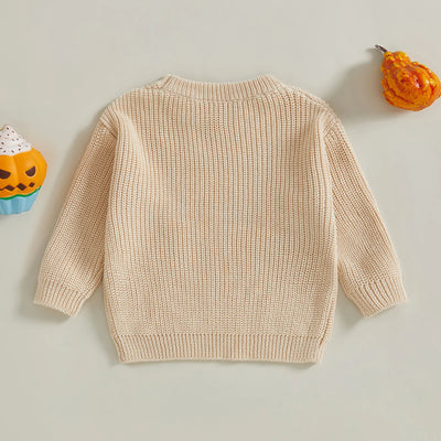 BOO Ghost Knitted Sweater