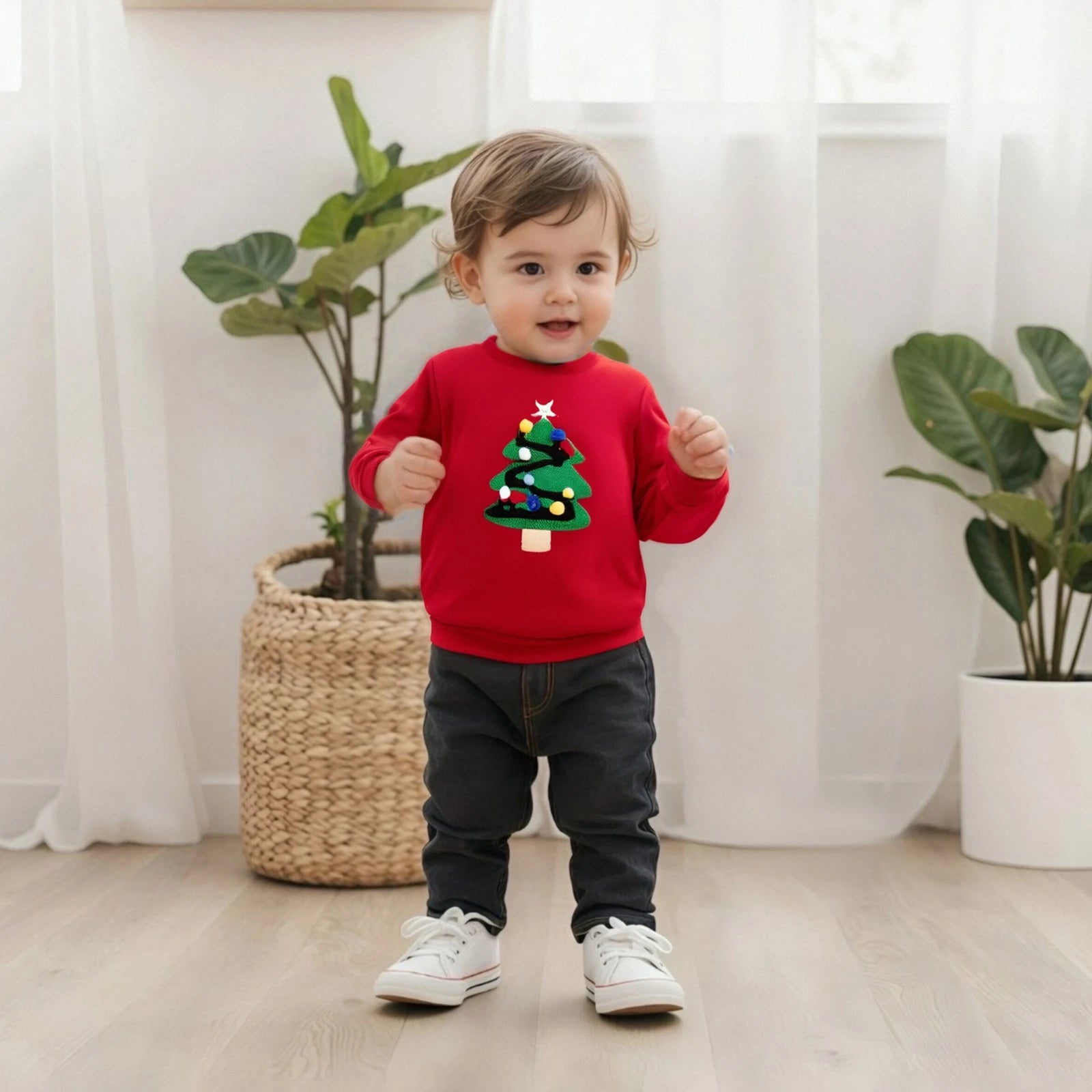 CHRISTMAS TREE Red Sweatshirt