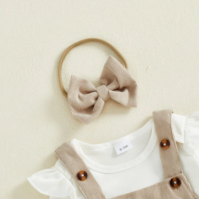 LITTLE BOWS Corduroy Dress Outfit
