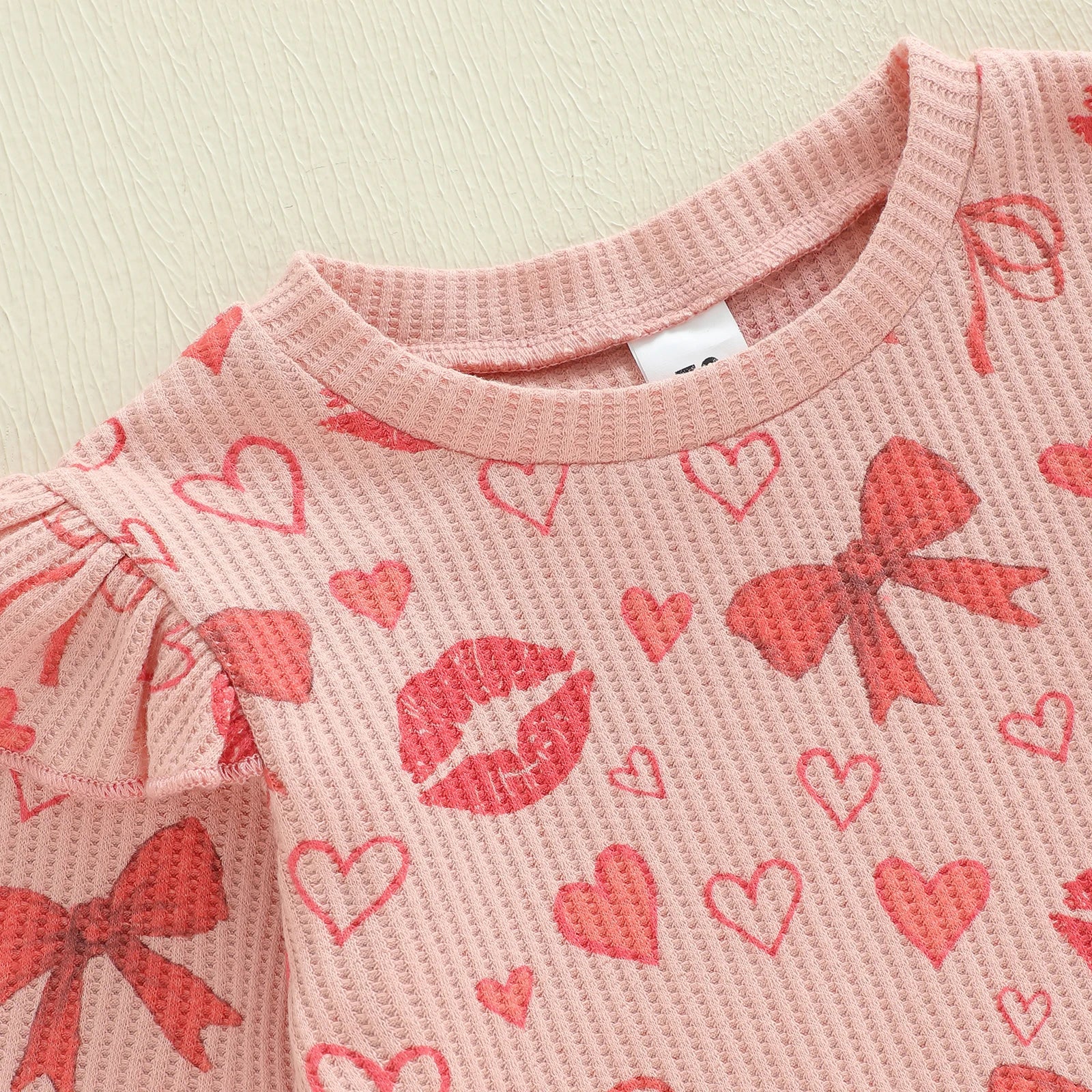 HEARTS & KISSES Waffle Knit Outfit
