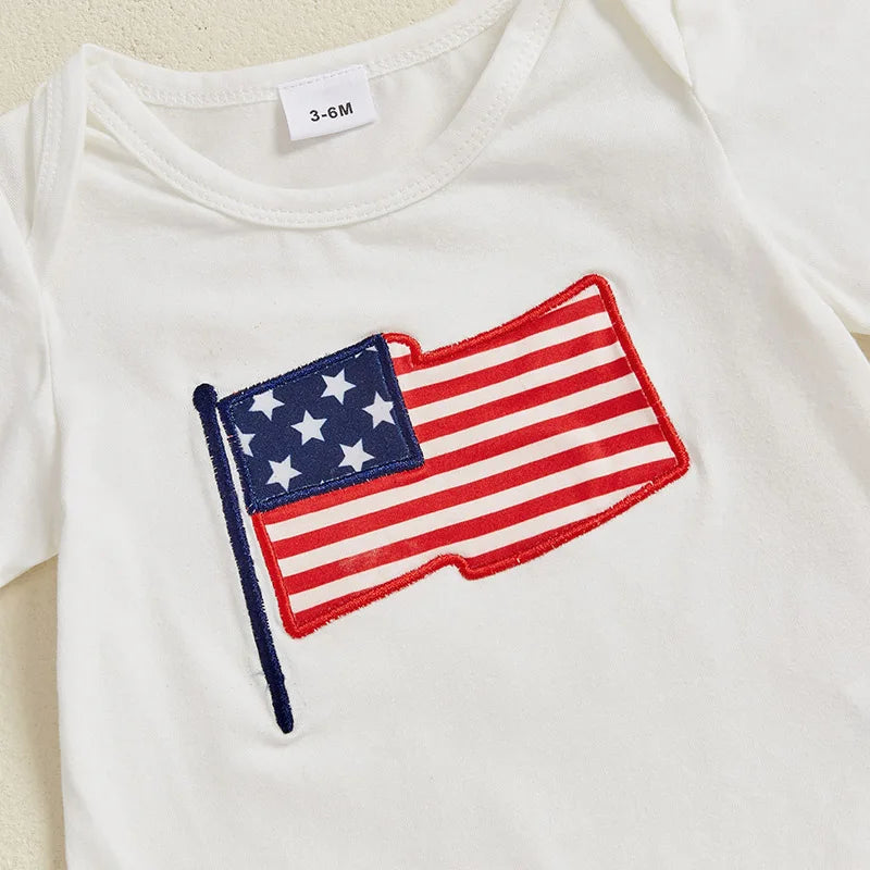 USA FLAG Stars & Stripes Shorts Outfit