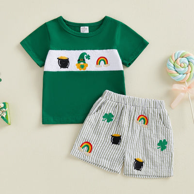 St. PATRICK'S DAY Striped Shorts Outfit