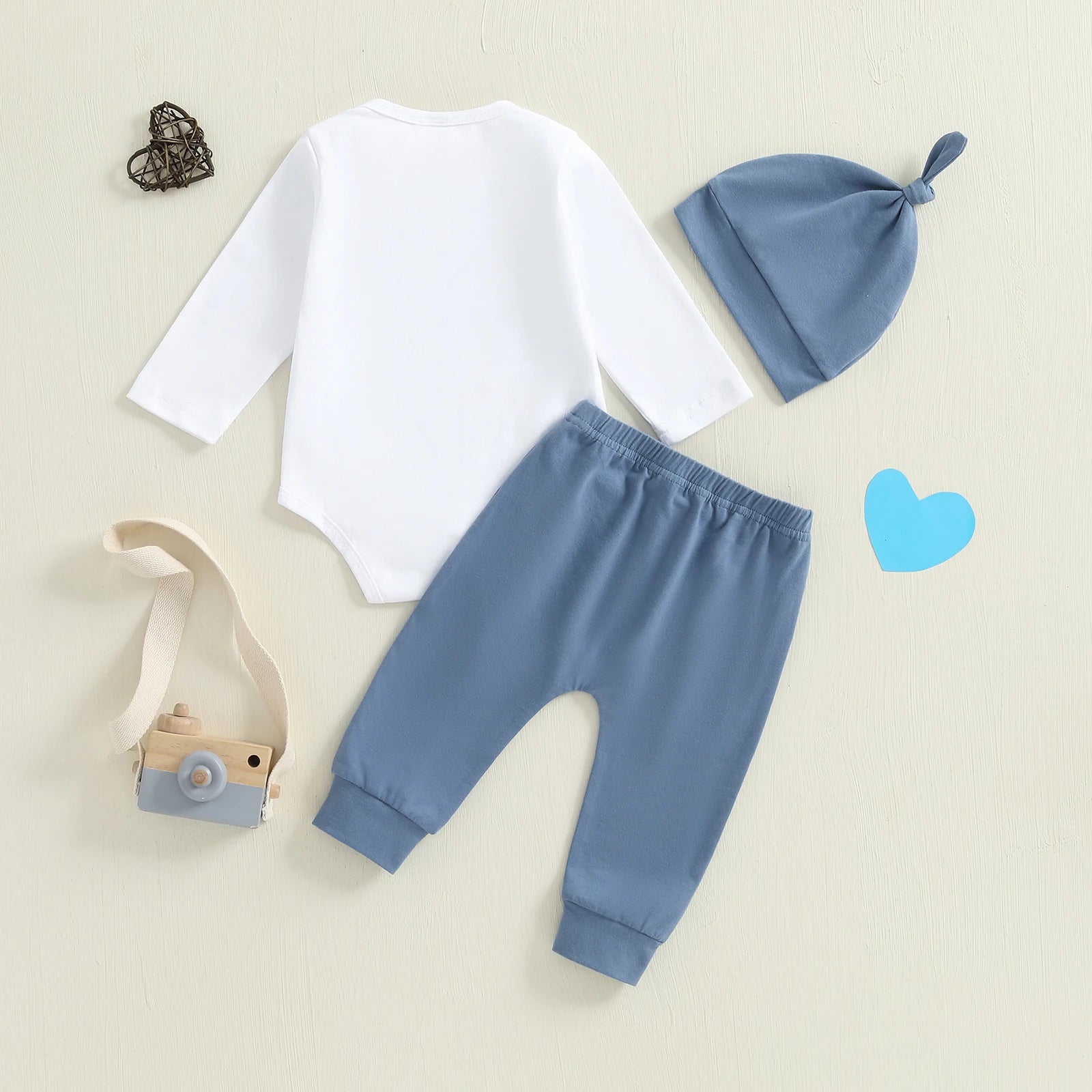 LITTLE BROTHER Blue Outfit with Beanie