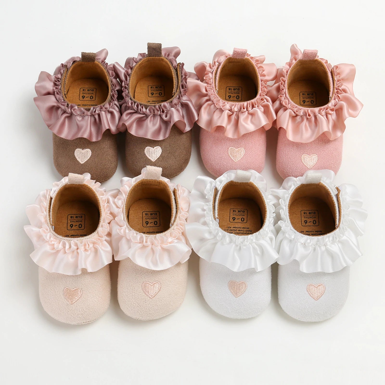 LITTLE HEART Ruffle Shoes