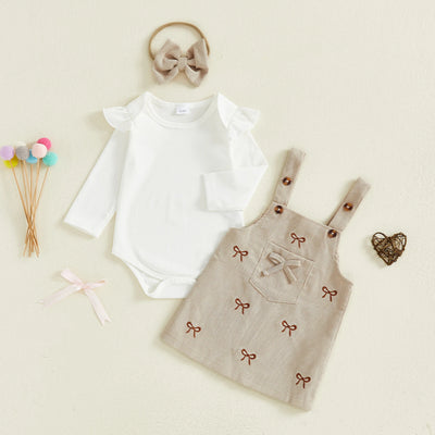 LITTLE BOWS Corduroy Dress Outfit