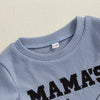 MAMA'S BOY Waffle Knit Outfit