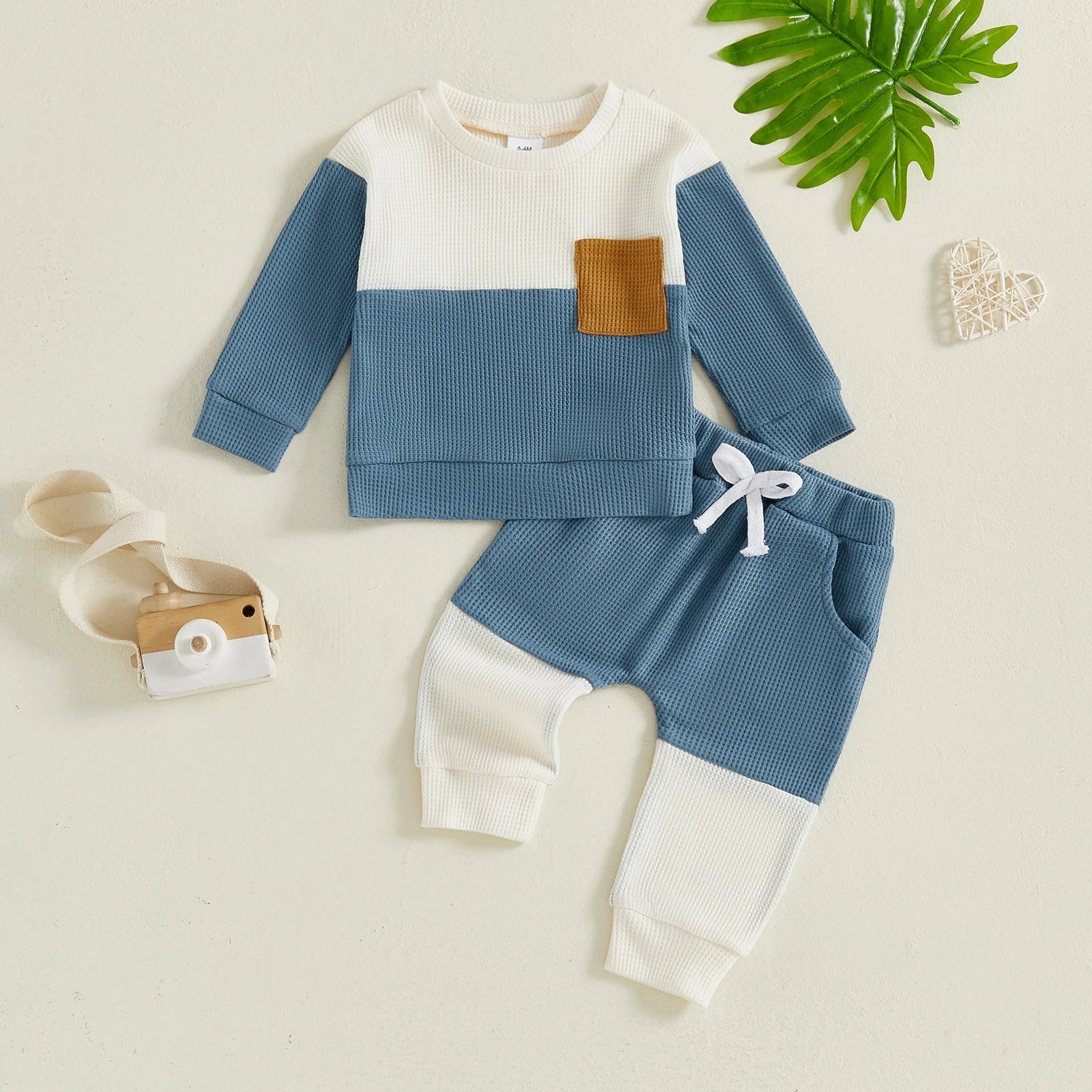 LENNY Color Block Pocket Outfit