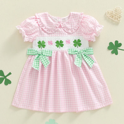 LUCKY CLOVER Checkered Dress