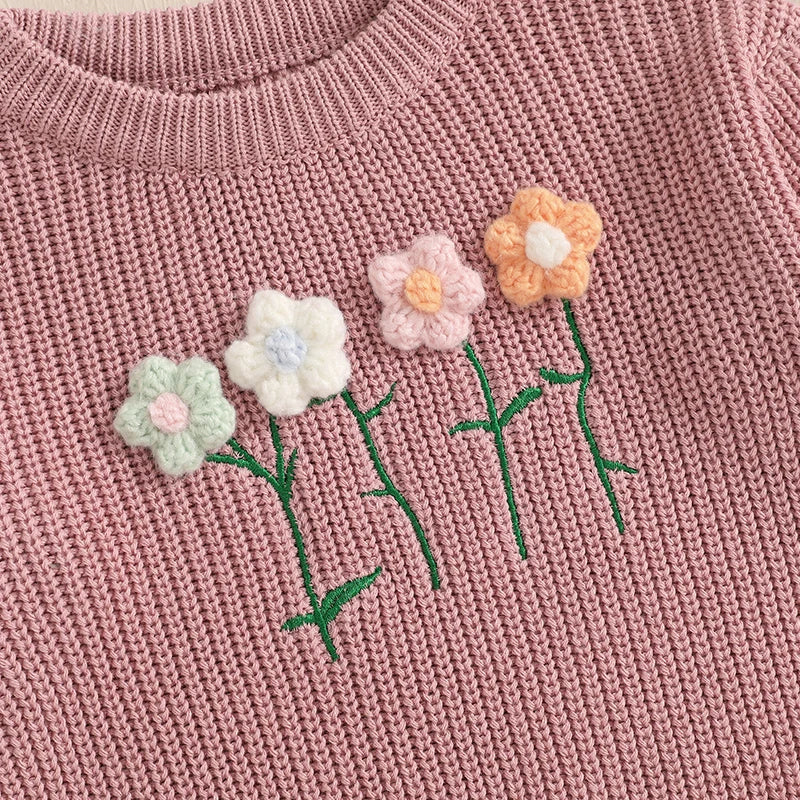 FLOWERS Knitted Sweater