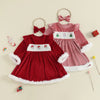 SANTA Velvet Dress with Headband