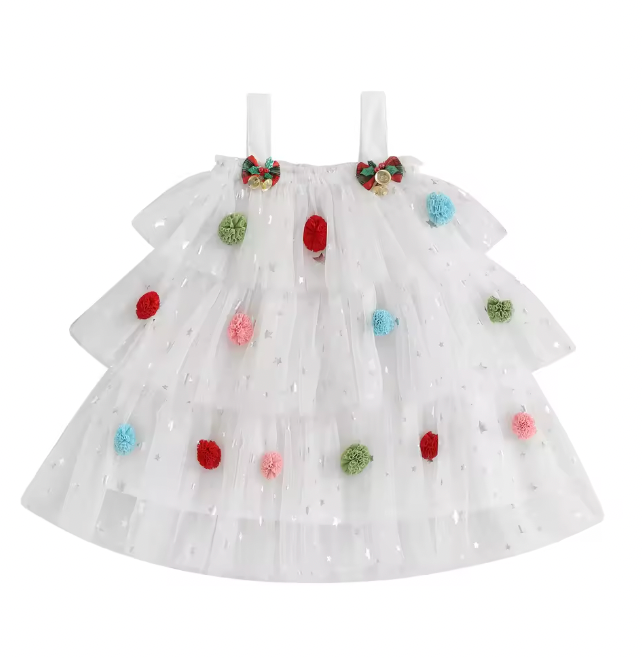CHRISTMAS TREE Layered Tulle Dress