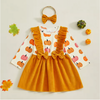 PUMPKIN Corduroy Overall Dress Outfit