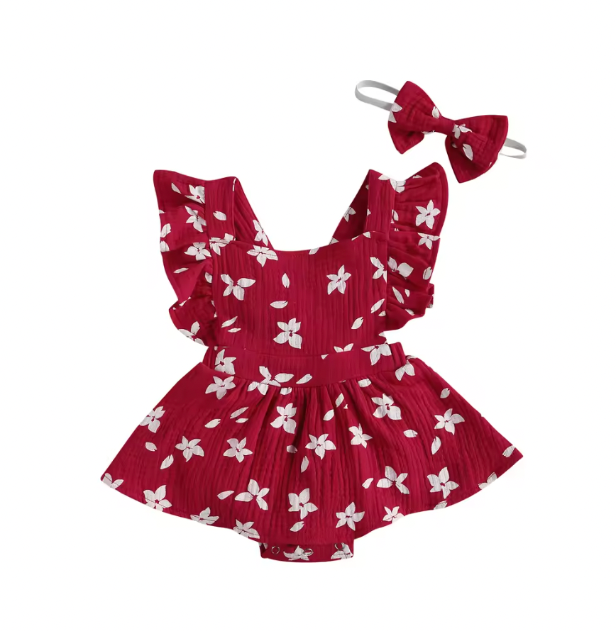 PETALS Ruffle Romper Dress