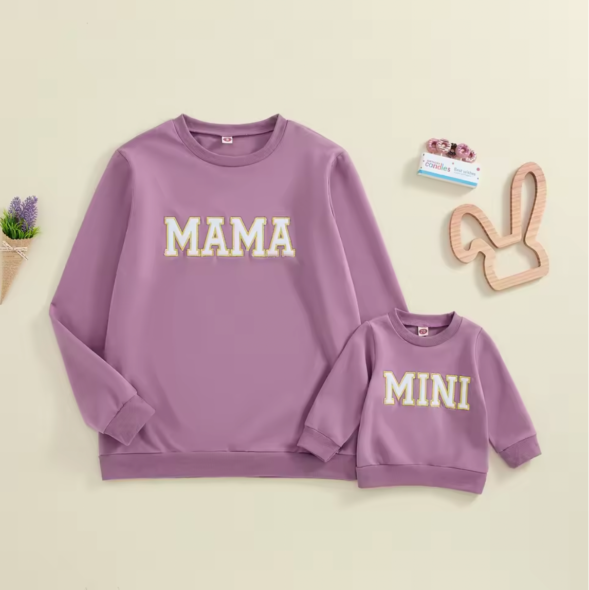 MAMA & MINI Matching Long-Sleeve