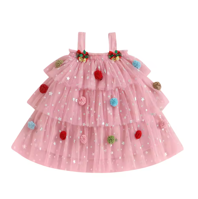 CHRISTMAS TREE Layered Tulle Dress