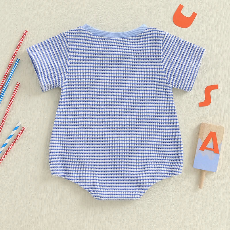 MINI PATRIOT Striped Onesie