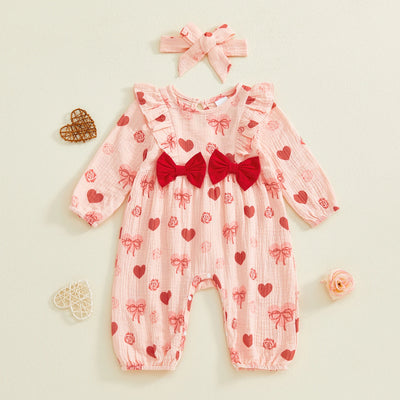 HEARTS & ROSES Bowtie Jumpsuit