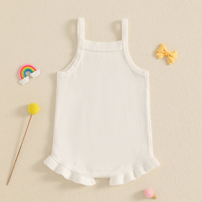 PINK BOW Knitted Romper