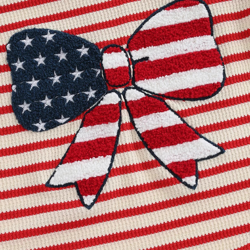 BOWTIE USA Striped Onesie