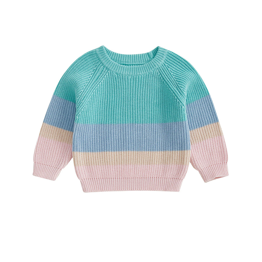 PASTEL Color Block Knitted Sweater