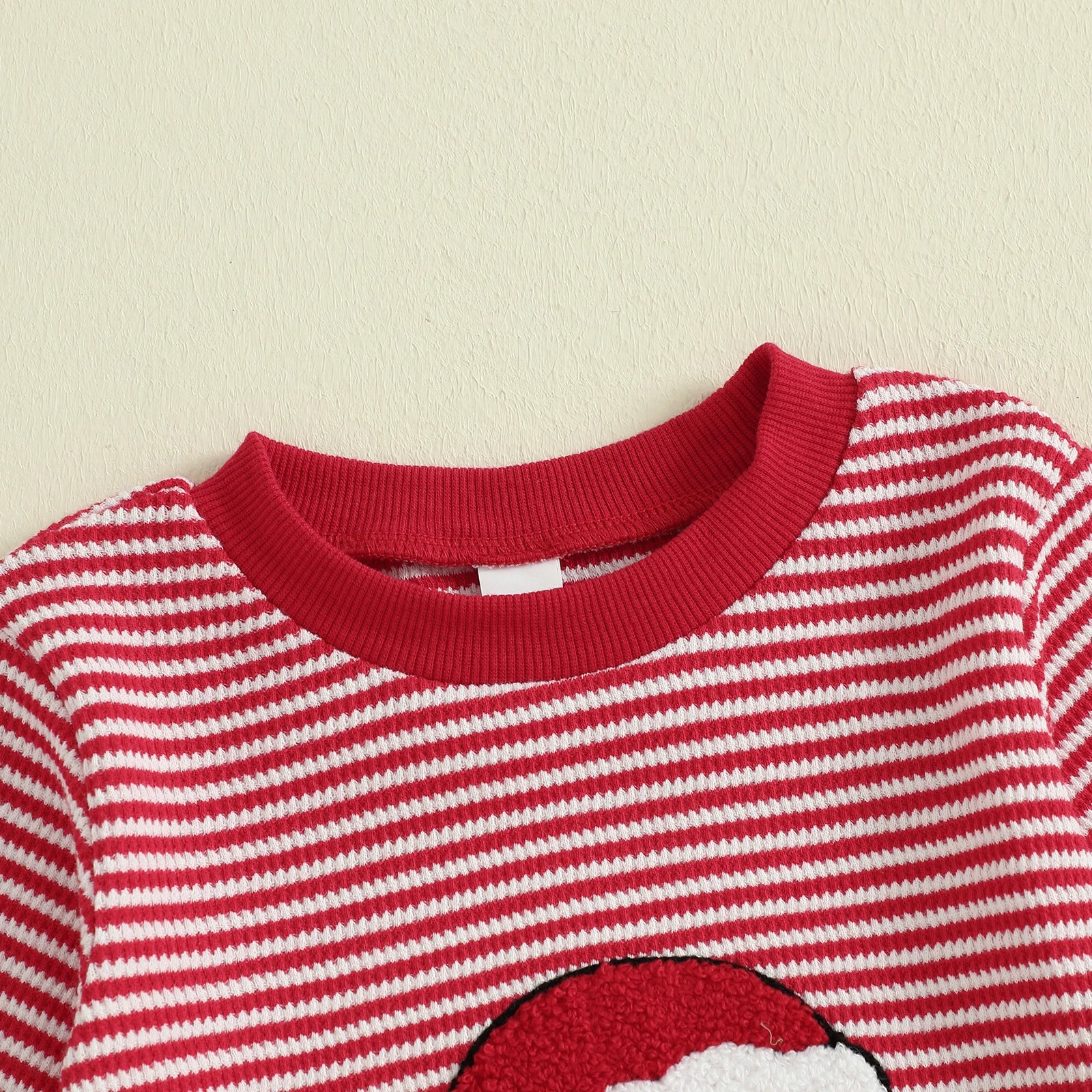 GINGERBREAD MAN Striped Red Jumpsuit