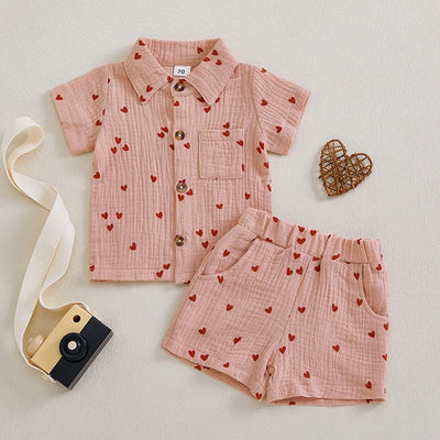 HEARTS Muslin Pyjamas