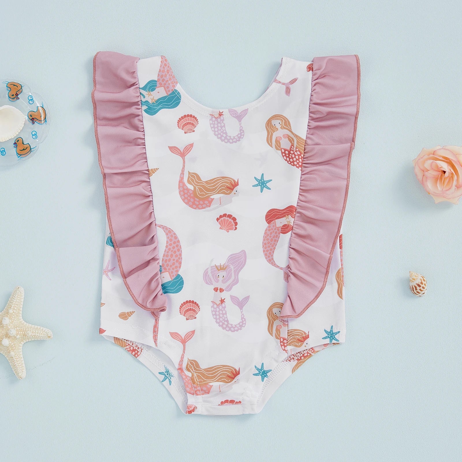 BY THE SEA Ruffle Swimsuit