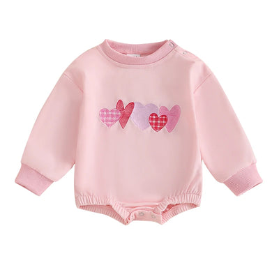 SWEETHEART Pink Long-Sleeve Onesie