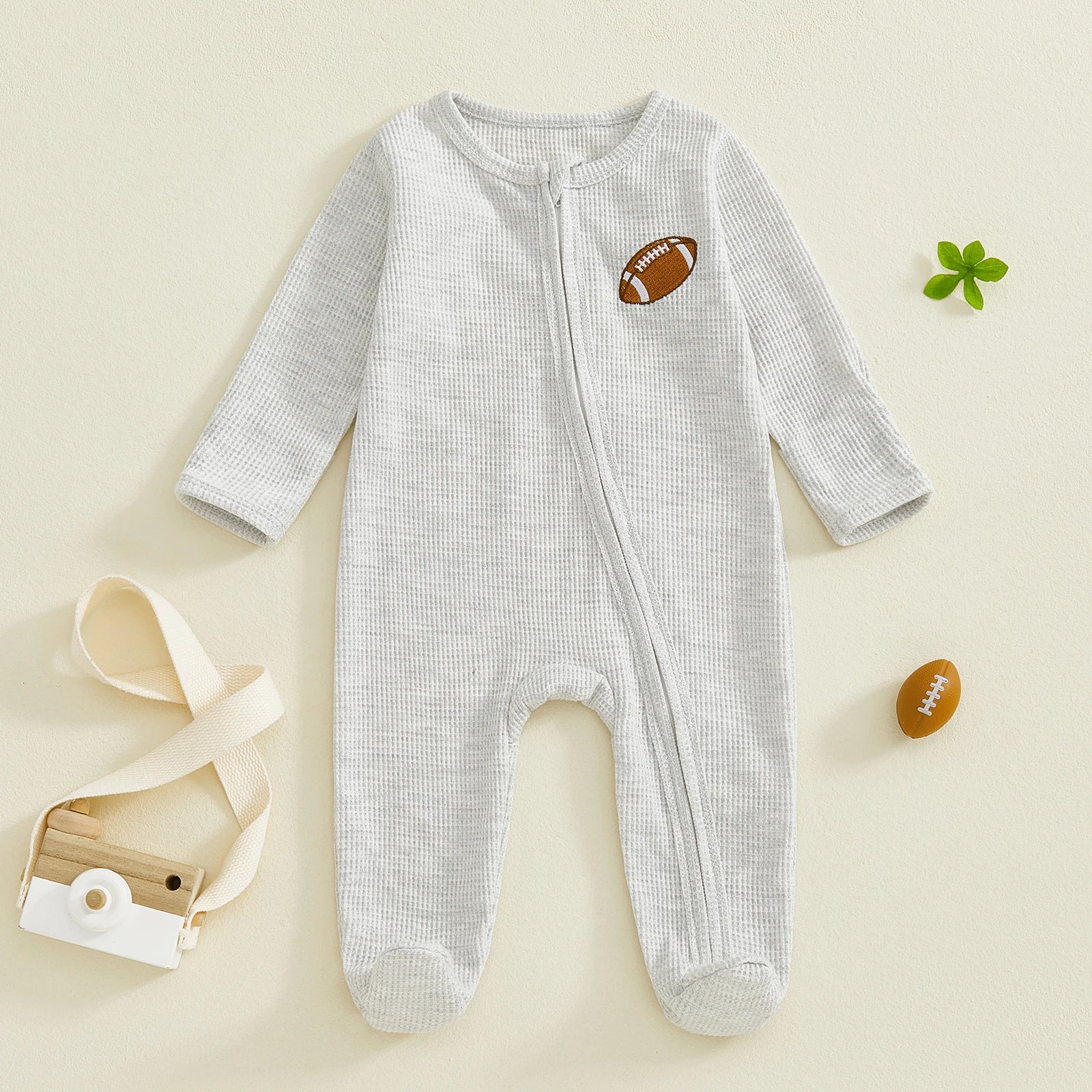 FOOTBALL Waffle Knit Jumpsuit