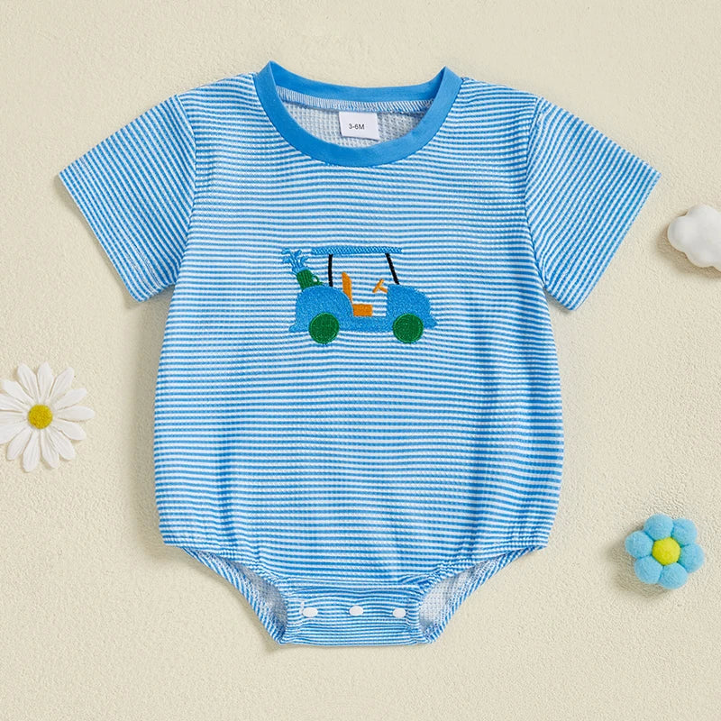 GOLF BUDDY Striped T-Shirt Romper