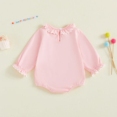 FIRST BIRTHDAY Cupcake Ruffle Long-Sleeve