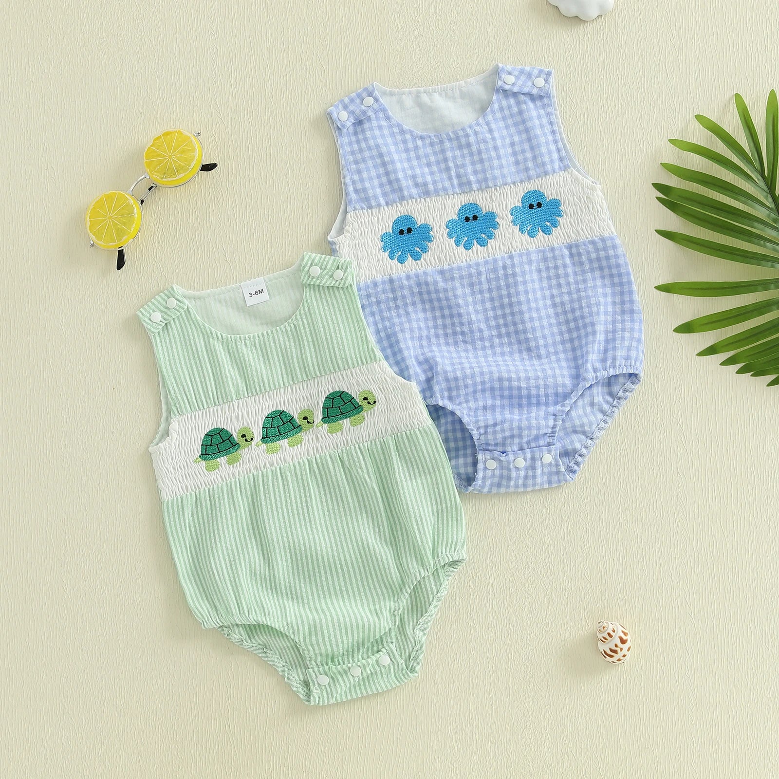 TURTLE Striped Romper