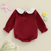 ELLE Velvet Collar Romper