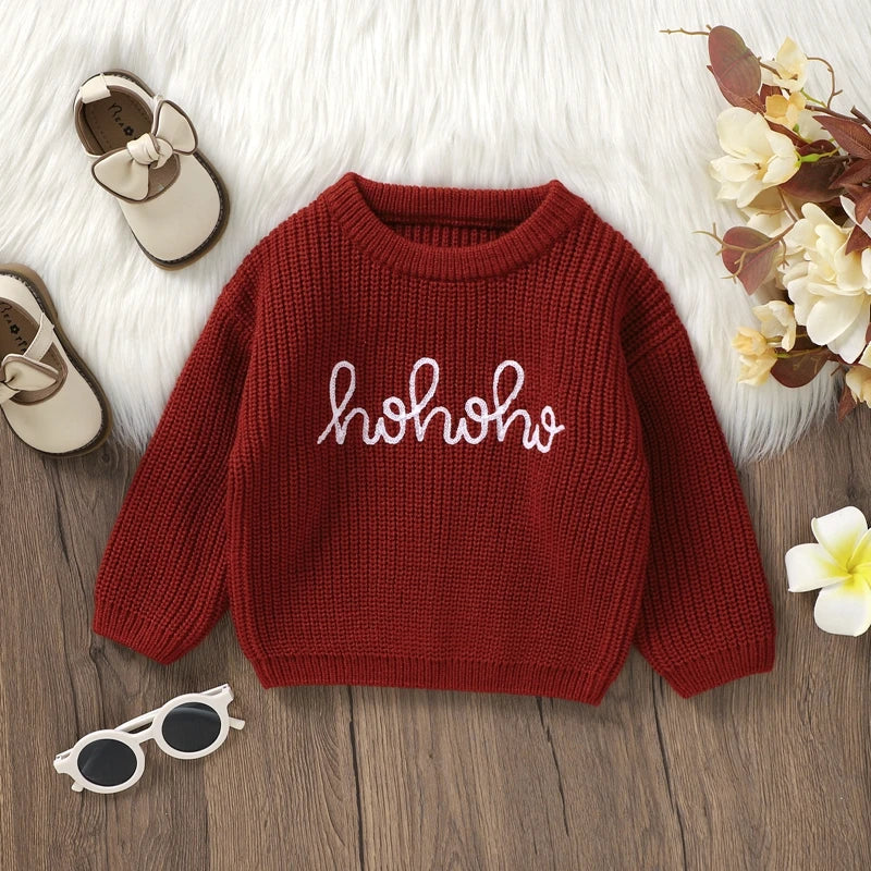 HOHOHO Red Knitted Sweater