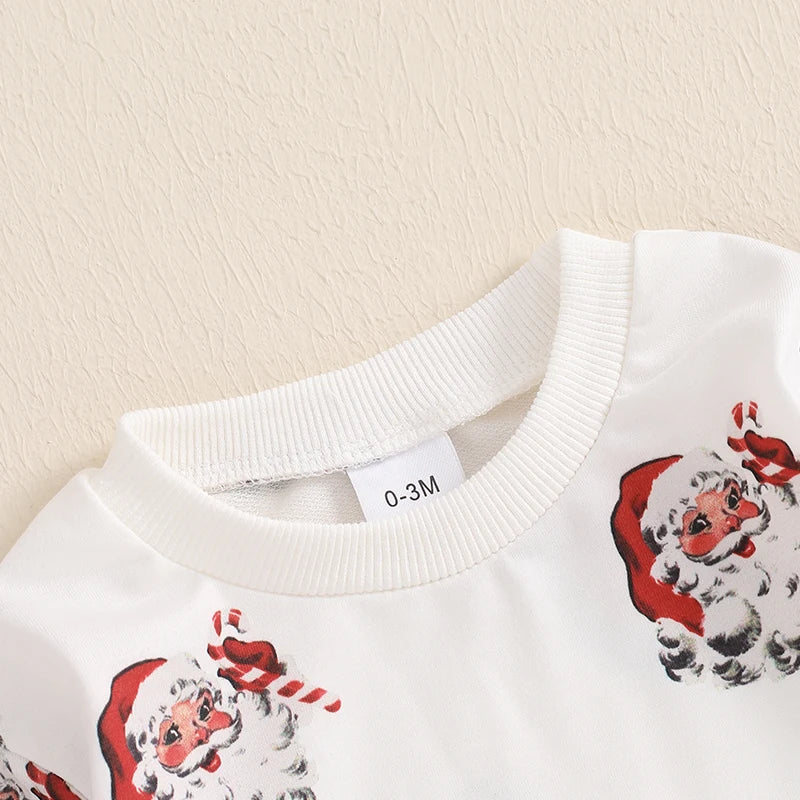 VINTAGE SANTA Long-Sleeve Onesie