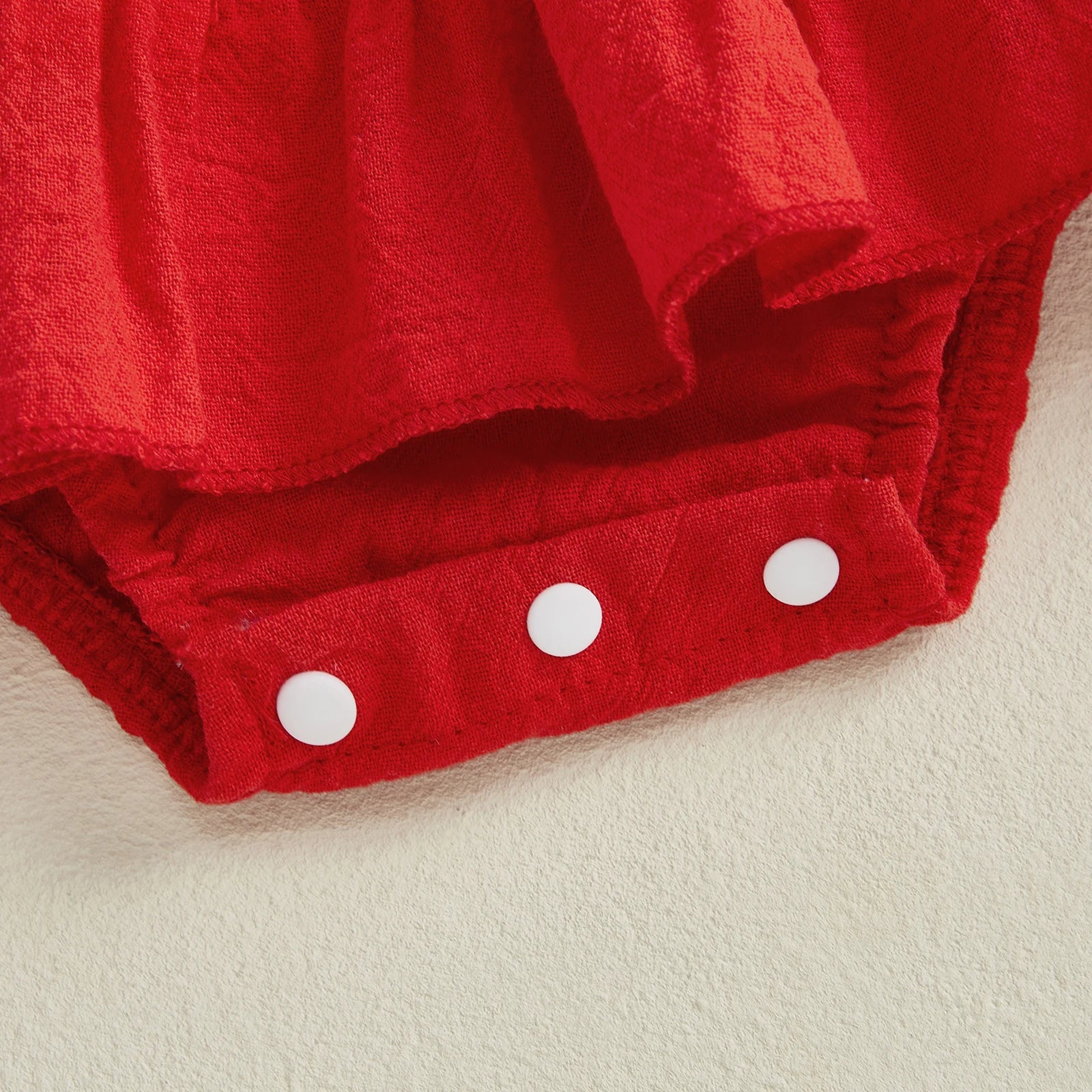 STRAWBERRY Layered Romper Dress