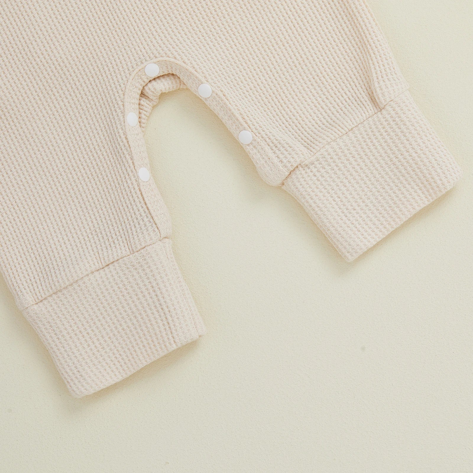 MY FIRST CHRISTMAS Waffle Knit Ruffle Jumpsuit