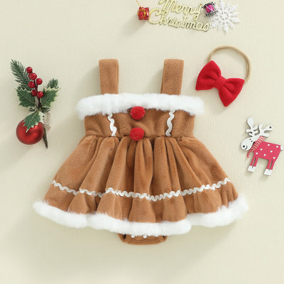 CHRISTMAS ELF Romper Dress