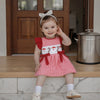 SANTA & CANDY CANE Plaid Bowtie Dress