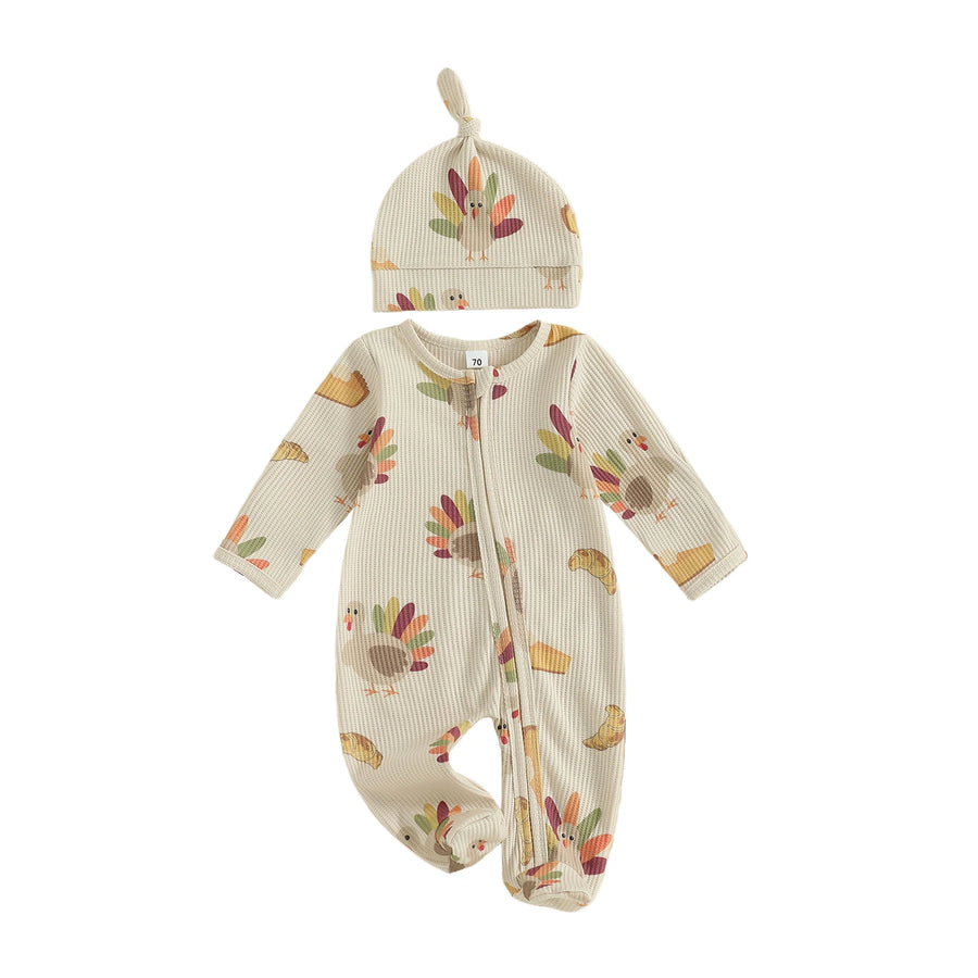 TURKEY Waffle Knit Jumpsuit