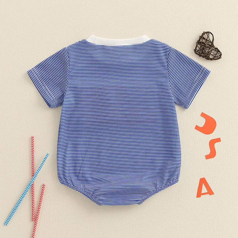 USA FLAG Striped T-Shirt Onesie