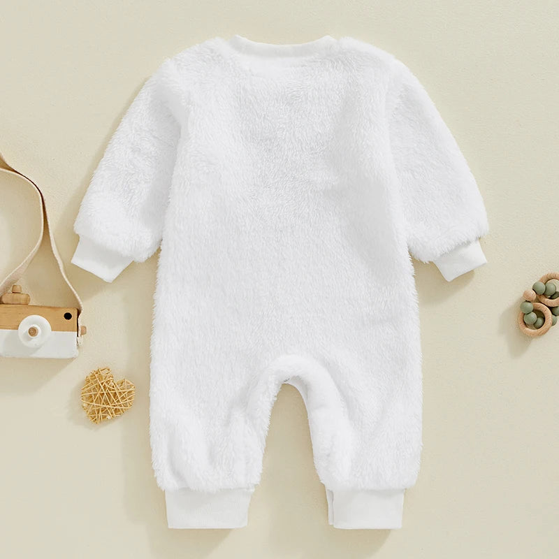 SNOWMAN Plush Jumpsuit