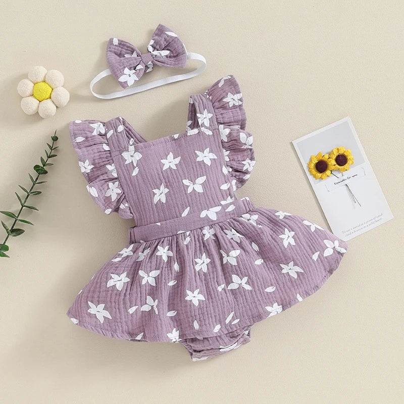 PETALS Ruffle Romper Dress