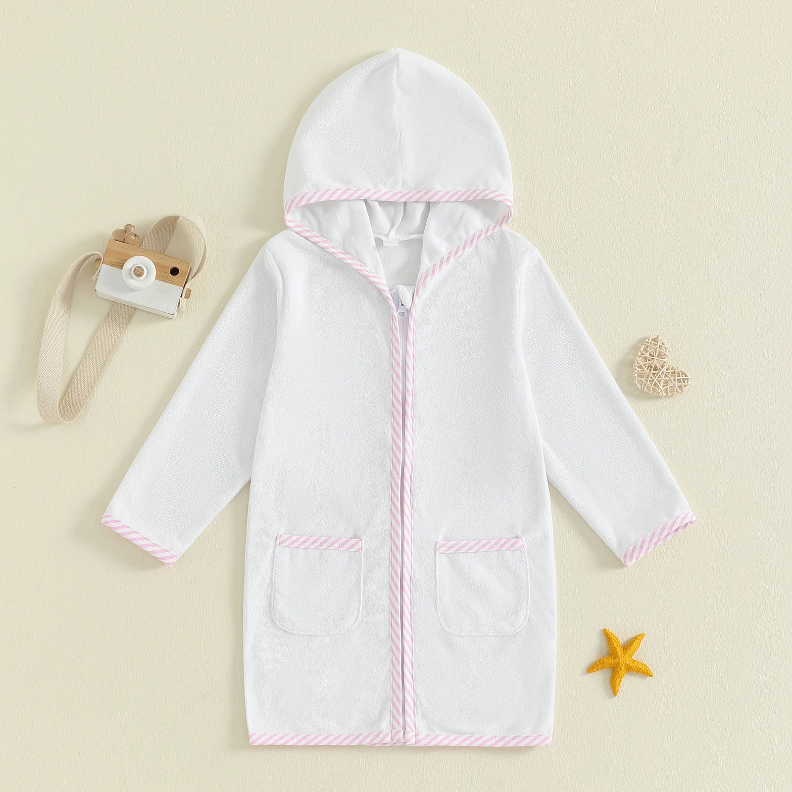 POOL TIME Zipper Bathrobe