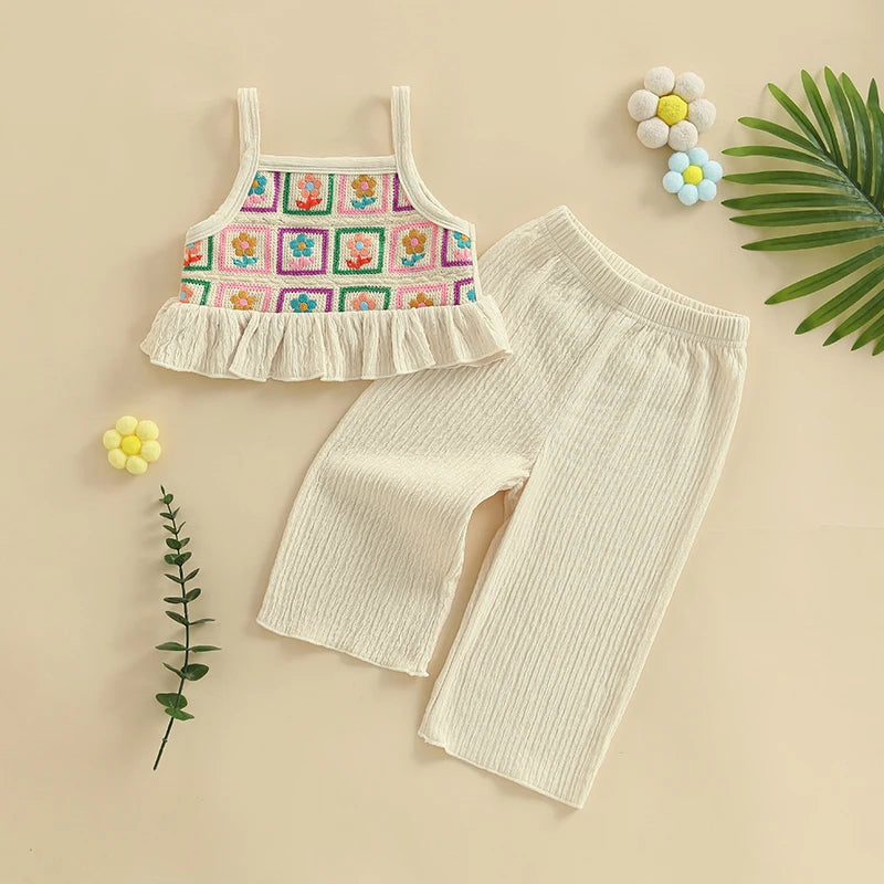 FLOWERS Crochet Crop Top Outfit