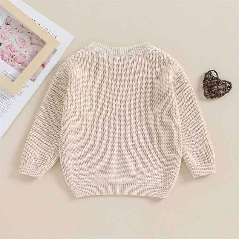 LITTLE HEARTS Knitted Sweater