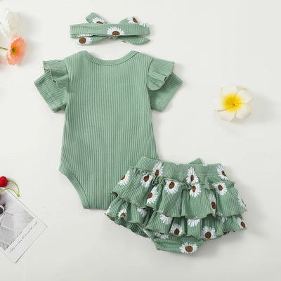 AUNTIE'S BESTIE Daisy Ruffle Outfit