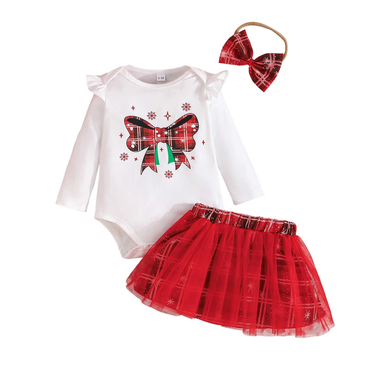 BOWTIE Plaid Tulle Skirt Outfit